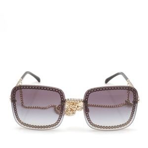chanel triple chain sunglasses